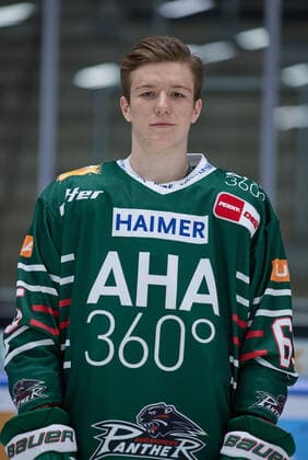Niklas Länger Augsburg Panther 65, DEL, portrait date 2020 2021,