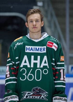Magnus Eisenmenger Augsburg Panther 14, DEL, portrait date 2020 2021,