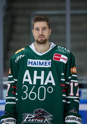 Thomas Holzmann Augsburg Panther 17, DEL, portrait date 2020 2021,