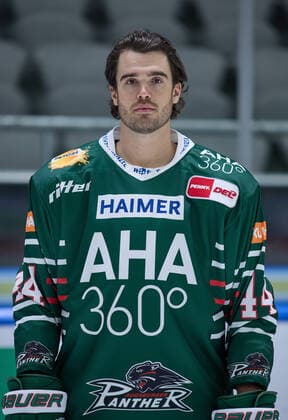 Michael Clarke Augsburg Panther 44, DEL, portrait date 2020 2021,