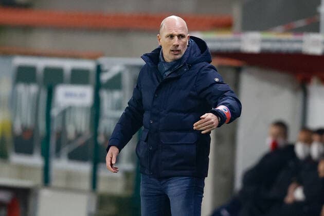 Club Brugge s head coach Philippe Clement pictured during the Jupiler Pro League match between Royal Excel Mouscron and Club Brugge KV, Saturday 28 November 2020 in Mouscron, on day 14 of the Jupiler Pro League first division of the Belgian soccer championship. BELGA PHOTO BRUNO FAHY SOCCER JPL D14 MOUSCRON VS CLUB BRUGGE Copyright: BrunoxFAHY