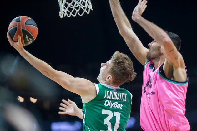 2020-12-04 Kaunas Lithuania. Basketball team Zalgiris Kaunas plays vs Barca Basket Euroleague game at Zalgiris arena in Kaunas on Friday 4 of December 2020. ROKAS JOKUBAITIS. Kaunas Lithuania  Copyright: xKarolisxKavolelisx euroleague basketball