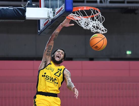 Basketball 2 Bundesliga 2020 2021 9 Matchday 05 12 2020 Tigers Tuebingen Rostock Seawolves Dunking Troy Simons Tigers