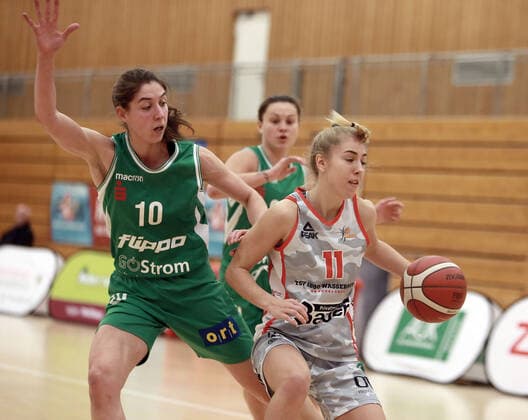 Wasserburg, Badria Halle, 05 12 20, 6 game day, basketball, 1 Bundesliga women, TSV 1880 Wasserburg vs flippo Baskets BG 74 in the picture from left Vasiliki KARAMBATSA Goettingen GR , Sophie Marie PERNER Wasserburg , Copyright: HMBxMediax xHeikoxBecker