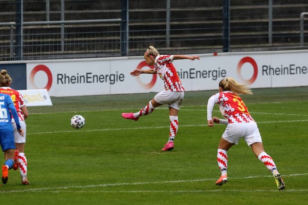 1 FC Köln TSG Hoffenheim DFB Pokal Frauen 3 Runde Saison 2020 2021 Franz Kremer Stadion Köln Germany 06 12 2020 Compensation to 1 1 by Mandy Islacker 1 FC Köln