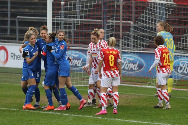 1 FC Köln TSG Hoffenheim DFB Cup Women 3 Round Season 2020 2021 Franz Kremer Stadion Köln Germany 06 12 2020 Mid 1 0 for Hoffenheim by Franziska Harsch
