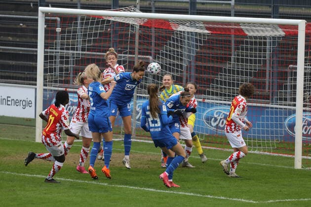 1 FC Köln TSG Hoffenheim DFB Cup Women 3 Round Season 2020 2021 Franz Kremer Stadion Köln Germany 06 12 2020 Mid 1 0 for Hoffenheim by Franziska Harsch