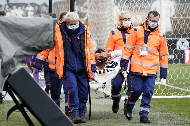 13 SOFIANE BOUFAL (SCO) - DECEPTION - BLESSURE - CIVIERE FOOTBALL : Angers vs Lorient - Ligue 1 Uber Eats - 06 12 2020 FEP Panoramic 