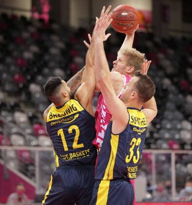 Benjamin Lischka Telekom Baskets Bonn vs. EWE Baskets Oldenburg easyCredit BBL 1 Bundesliga, season 2020 2021, 5 matchday