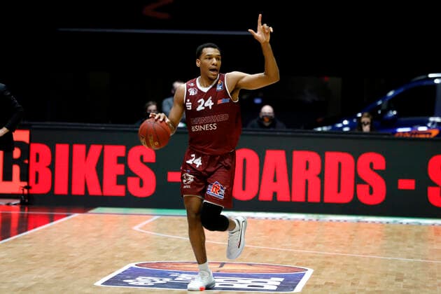 06 12 2020, easyCredit Basketball Bundesliga, BBL, Season 2020 2021, Men, Chemnitz Niners Fraport Skyliners Frankfurt George King, Niners Chemnitz Chemnitz Messe Chemnitz Sachsen Germany