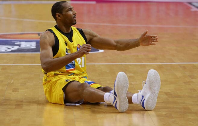Ludwigsburg , Basketball easyCredit BBL Bundesliga , MHP GIANTS Ludwigsburg vs HAKRO Merlins Crailsheim , Tremmel Darden Riesen