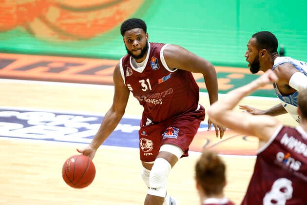 06 12 2020, easyCredit Basketball Bundesliga, BBL, Season 2020 2021, Men, Chemnitz Niners Fraport Skyliners Frankfurt Joe Lawson, Niners Chemnitz Chemnitz Messe Chemnitz Sachsen Germany