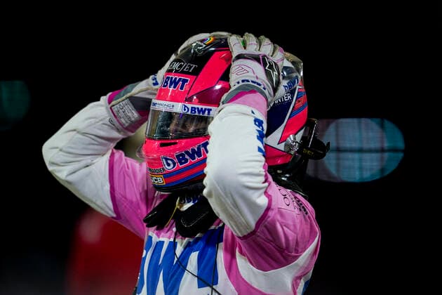 December 6, 2020, Sakhir, Bahrain: SERGIO PEREZ of Mexico and Racing Point F1 Team celebrates after winning the 2020 FIA Formula 1 Sakhir Grand Prix at Bahrain International Circuit in Sakhir, Bahrain. Sakhir Bahrain - ZUMAg147 20201206_zap_g147_046 Copyright: xJamesxGasperottix