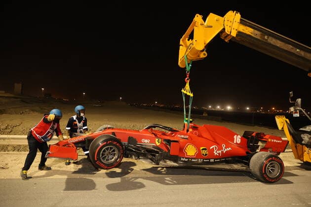 Motorsports FIA Formula One World Championship 2020, Grand Prix of Sakhir, Car of 16 Charles Leclerc MCO, Scuderia Ferrari Mission Winnow , Sakhir Bahrain