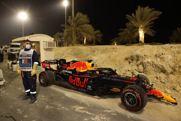 Motorsports FIA Formula One World Championship 2020, Grand Prix of Sakhir, Car of 33 Max Verstappen NLD, Aston Martin Red Bull Racing , Sakhir Bahrain