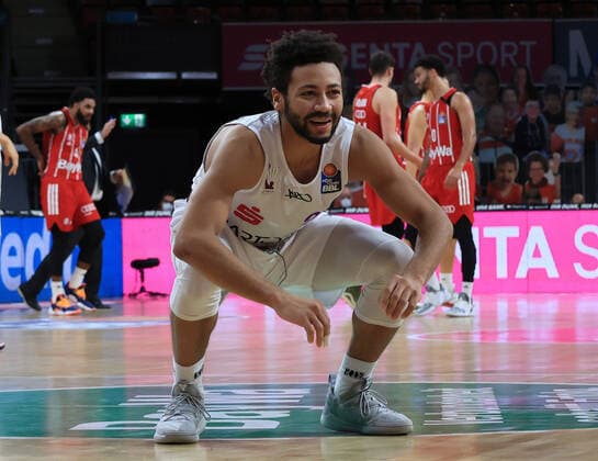06 12 2020, BBL, FCB Basketball vs BG Goettingen, Audi Dome Munich, Sport, in the picture Galen Robinson Jr BG Goettingen suffers