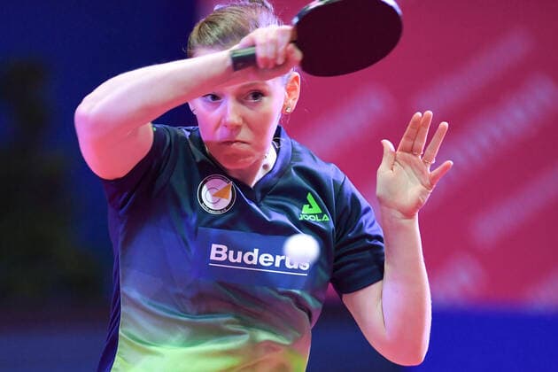 Table tennis, Tischtennis - ETTU CL, women, finals LINZ,AUSTRIA,07.DEC.20 - TABLE TENNIS -ETTU Champions League women, finals. Image shows Britt Eerland (TTC Berlin eastside). GEPAxpictures xChristianxMoser