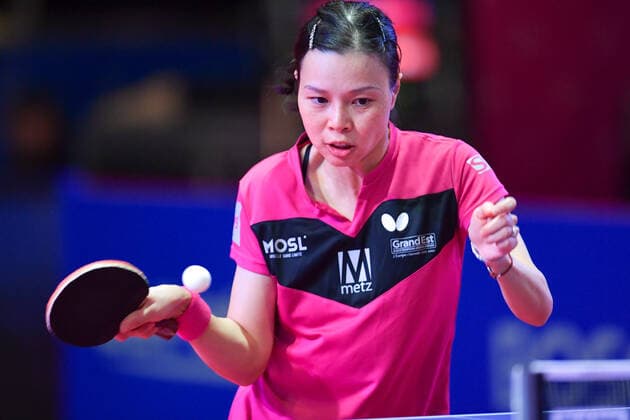 Table tennis, Tischtennis - ETTU CL, women, finals LINZ,AUSTRIA,07.DEC.20 - TABLE TENNIS -ETTU Champions League women, finals. Image shows Wu Jiaduo (Metz TT). GEPAxpictures xChristianxMoser