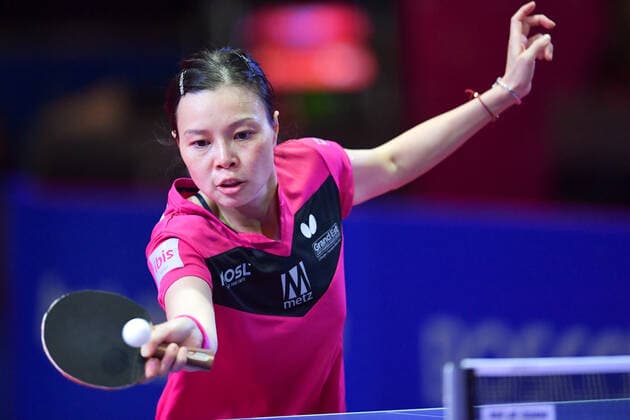 Table tennis, Tischtennis - ETTU CL, women, finals LINZ,AUSTRIA,07.DEC.20 - TABLE TENNIS -ETTU Champions League women, finals. Image shows Wu Jiaduo (Metz TT). GEPAxpictures xChristianxMoser