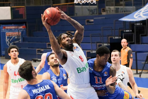 Basketball, Men, BBL, 4 Matchday, 08 12 2020, SYNTAINICS MBC FC Bayern Muenchen, v l Jalen Reynolds FCBB, 8 , Kyndahl Hill MBC, 11 GER, BBL, Basketball, Men, SYNTAINICS MBC FC Bayern Muenchen, 08 12 2020, Weissenfels Copyright: xSchulz Eibner-Pressefotox ep_esz