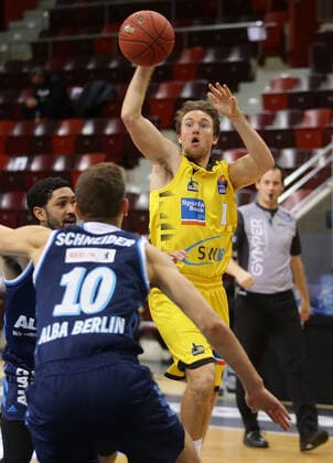 Ludwigsburg , Basketball easyCredit BBL Bundesliga , MHP GIANTS Ludwigsburg vs Alba Berlin , Jordan Hulls Giants