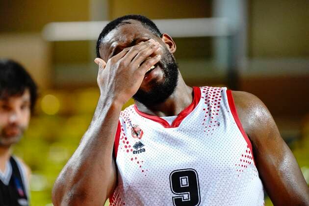 Marcos Knight (AS Monaco) BASKETBALL : AS Monaco vs Vitus Bologne - Eurocup - Monaco - 09 12 2020 NorbertScanella PanoramiC 