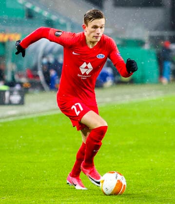 SOCCER - UEFA EL, Rapid vs Molde VIENNA,AUSTRIA,10.DEC.20 - SOCCER - UEFA Europa League, group stage, SK Rapid Wien vs Molde FK. Image shows Ola Brynhildsen (Molde). GEPAxpictures xMarioxKneisl
