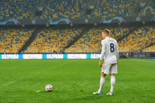 KYIV, UKRAINE - DECEMBER 1, 2020: Toni Kroos. The football match of Group B of UEFA Champions League FC Shakhtar Donetsk vs Real Madrid FC Copyright: xVitaliixVitleox(Kliuiev)x