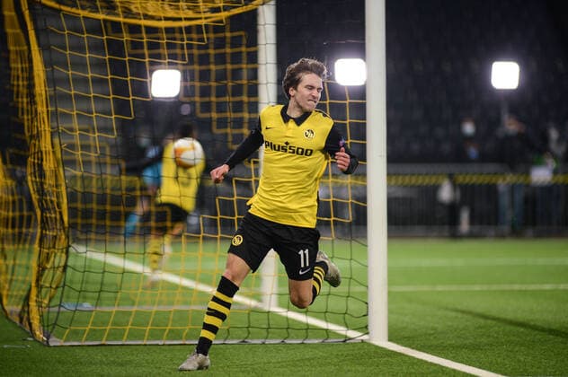 10 12 2020, Berne, Wankdorf, UEFA Europa League BSC Young Boys CFR Cluj, scorer Gianluca Gaudino Young Boys at 2 1  Copyright: xJustPictures.ch LuigixRizzox