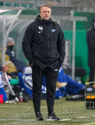 SOCCER - UEFA EL, Rapid vs Molde VIENNA,AUSTRIA,10.DEC.20 - SOCCER - UEFA Europa League, group stage, SK Rapid Wien vs Molde FK. Image shows head coach ERling Moe (Molde). GEPAxpictures xMarioxKneisl