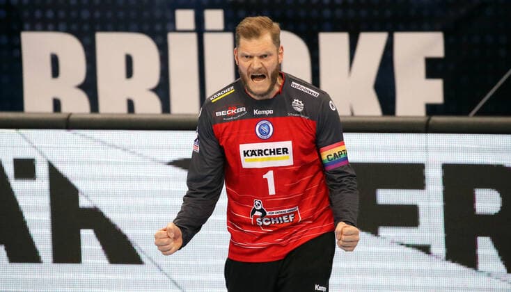 10 12 20 TVB Stuttgart GWD Minden Germany, Stuttgart, 10 12 2020, Handball, DKB Bundesliga, Season 2020 2021, TVB Stuttgart GWD Minden Johannes Bitter TVB Stuttgart