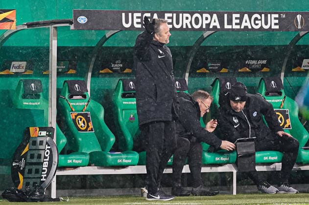 10 12 2020, Allianz Stadium, Vienna, AUT, UEFA EL, SK Rapid Wien vs Molde FK, Group B, in the picture Erling Moe Molde FK Erling Moe Molde FK during the UEFA Europa League group B match between SK Rapid Wien and Molde FK at the Allianz Stadium in Vienna, Austria on 2020 12 10 Pictures 2020, PhotoCredit Florian Schroetter Wien  EP_sro