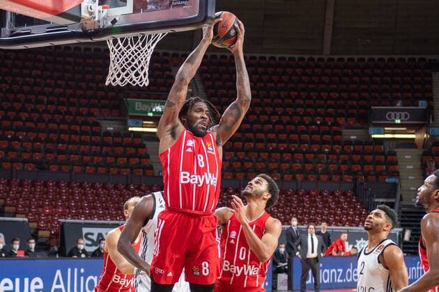 Jalen Reynolds 8 FC Bayern , FC Bayern Basketball vs Asvel Villeurbanne, Basketball, Euroleague, 11 12 2020 Munich Bayern Germany Copyright: xkolbert-press UlrichxGamelx