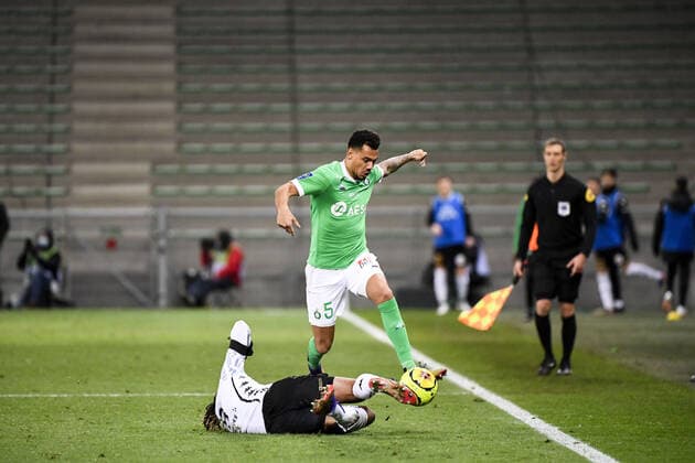 05 TIMOTHEE KOLODZIEJCZAK (ASSE) FOOTBALL : Saint Etienne vs Angers - Ligue 1 Uber Eats - 11 12 2020 FEP Panoramic 