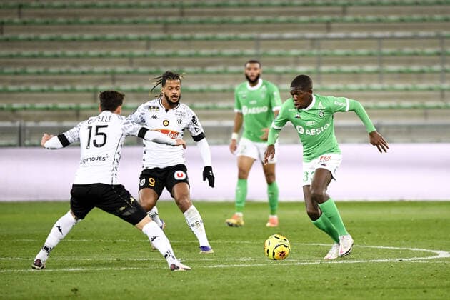 33 LUCAS GOURNA DOUATH (ASSE) FOOTBALL : Saint Etienne vs Angers - Ligue 1 Uber Eats - 11 12 2020 FEP Panoramic 
