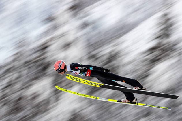 SKI FLYING - FIS Ski Flying World Championship, WM, Weltmeisterschaft Planica PLANICA,SLOVENIA,12.DEC.20 - NORDIC SKIING, Ski jumping, Skispringen, Ski, nordisch SKI FLYING - FIS Ski Flying World Championship. Image shows Karl Geiger (GER). GEPAxpictures xMaticxKlansek