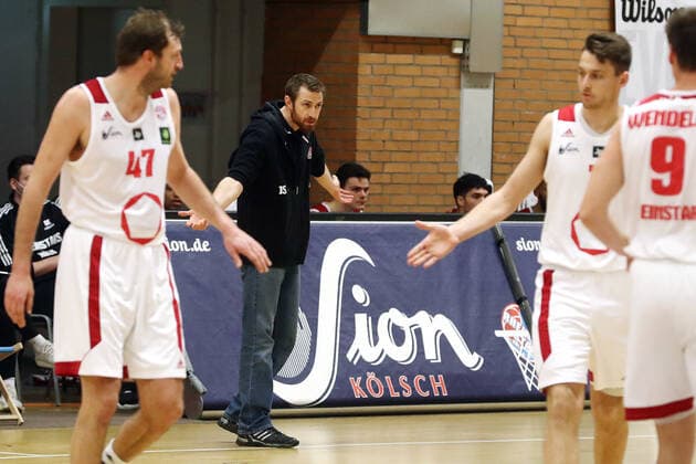 Sport Rheinstars Cologne vs. Eintracht Stahnsdorf Basketball BARMER 2 Basketball Bundesliga ProB Mitte Coach Johannes Strasser Rheinstars 12 12 2020