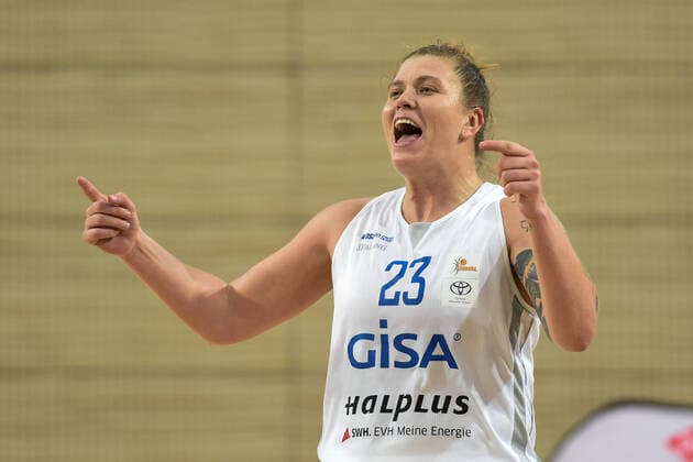 Halle, Germany 12 December 2020 1 BBL Women 2020 2021 Gisa Lions SV Halle vs Xcyde Angels Noerdlingen Klaudia Grudzien Halle Erdgas Sportarena Sachsen Anhalt Copyright: xFotostandx xxBallaschx