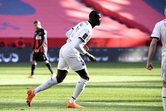 JOIE - 11 MBAYE NIANG (REN) FOOTBALL : Nice vs Rennes - Ligue 1 Uber Eats - 13 12 2020 FEP Panoramic 
