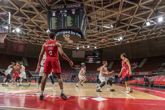 Basketball, BBL, 20201213, FC Bayern Munich Giessen 46ers In picture Wade BALDWIN FC Bayern Munich, 2 Throw-in Munich Audi Dome Bayern Germany Copyright: Passion2Press.dex xMarkusxFischerx