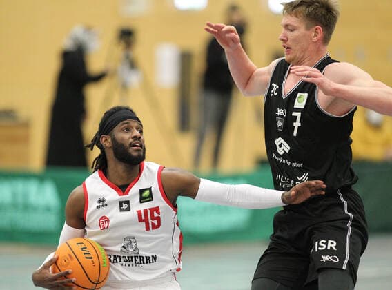 Prob BARMER 2 Basketball Bundesliga, Group North, 9 Matchday, ETV Hamburg WWU Baskets Münster 72 105 , Abdulai Abaker ETV, l , STEFAN WEß Eimsbüttel Hamburg