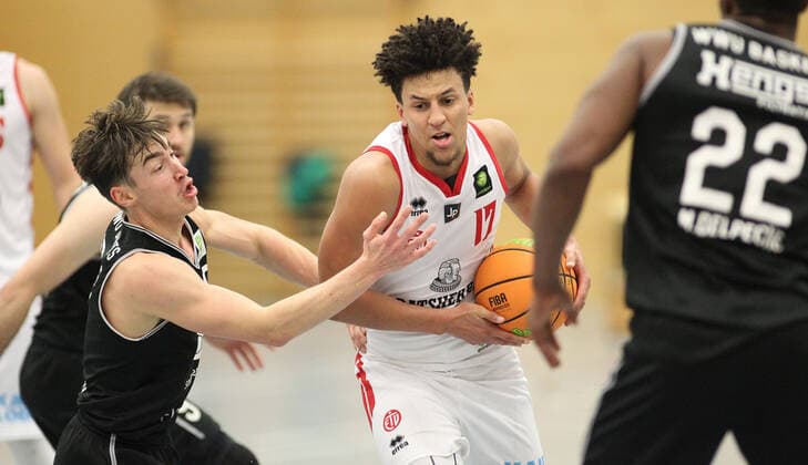 ProB BARMER 2 Basketball Bundesliga, Group North, 9 Matchday, ETV Hamburg WWU Baskets Münster 72 105 , JASPER GÜNTHER Münster, l , Mubarak Salami ETV, M Eimsbüttel Hamburg