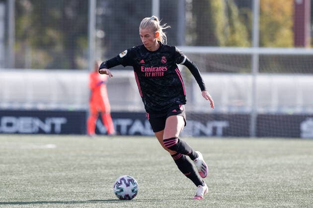 December 13, 2020, Sant Adria, EspaoÂ±a: Sofia Jakobsson of Real Madrid during the Primera Iberdola between RCD Espanyol and Real Madrid on Ciudad Deportiva Daniel Jarque in Sant Adria, Spain. Sant Adria Espana - ZUMAd159 20201213_zia_d159_045 Copyright: xDavidxRamirezx