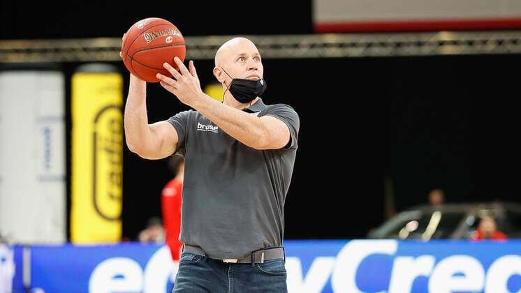 Germany, Bamberg, Brose Arena, 16 12 2020, emspor, emonline, despor, deonline, Brose Bamberg vs s Oliver Wuerzburg, Basketball, BBL picture v li head coach Denis Wucherer s Oliver Wuerzburg Copyright: HMBxMedia xHeikoxBecker