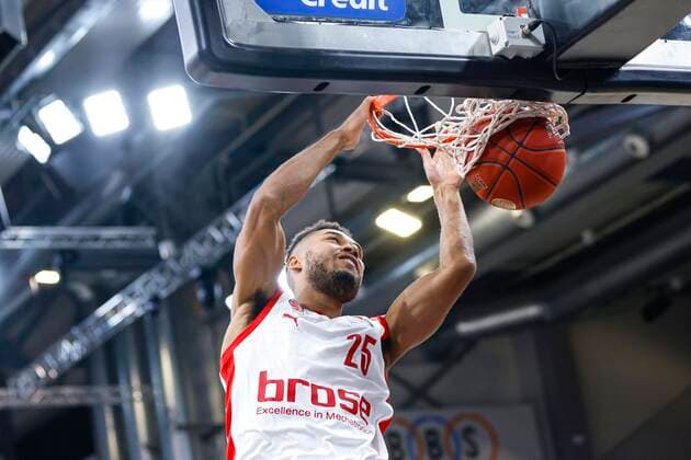 Kenneth Ogbe Brose Bamberg, 25 Brose Bamberg s oliver Würzburg Wuerzburg easyCredit BBL Basketball Bundesliga Basketball Season 2020 21 4 Matchday, 16 12 2020 Bamberg, Brose Arena Copyright: DanielxLöb