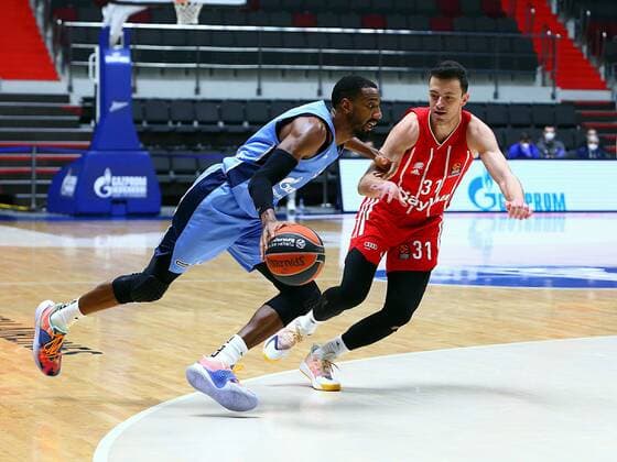 Basketball. Euroleague. BC Zenit vs BC Bavaria. Player of BC Zenit Austin Hollins AlexanderxKulebyakin