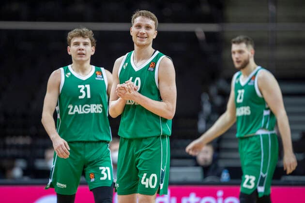 2020-12-17 Kaunas Lithuania. Basketball team Zalgiris Kaunas plays vs Fenerbahce Istanbul Euroleague game at Zalgiris arena in Kaunas on Thursday 17 of December 2020. MARIUS GRIGONIS, ROKAS JOKUBAITIS. Kaunas Lithuania  Copyright: xKarolisxKavolelisx euroleague basketball