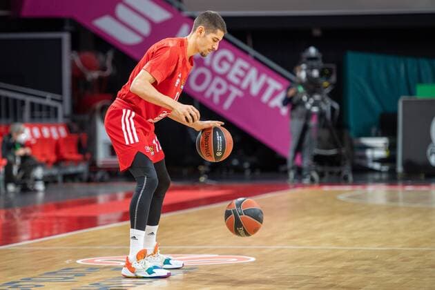 Diego Flaccadori 12 FC Bayern , Warmup, FC Bayern Basketball vs Baskonia Vitoria Gasteiz, Basketball, Euroleague, 18 12 2020 Muenchen Bayern Germany Copyright: xkolbert-press UlrichxGamelx