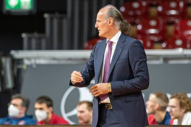 Head Coach Dusko Ivanovic Baskonia Vitoria Gasteiz , FC Bayern Basketball vs Baskonia Vitoria Gasteiz, Basketball, Euroleague, 18 12 2020 Muenchen Bayern Germany Copyright: xkolbert-press UlrichxGamelx