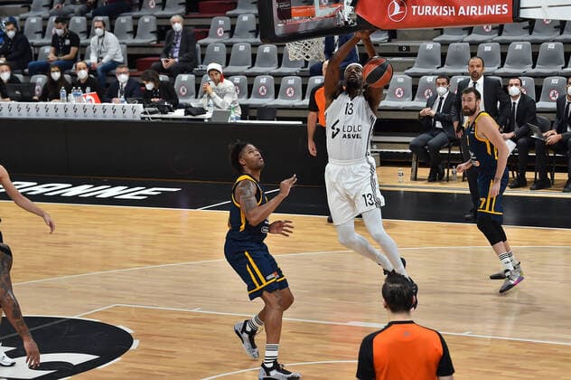 Kevarrius Hayes (asvel) BASKETBALL : LDLC ASVEL vs Khimki Moscou - Euroleague - 18 12 2020 FredericChambert Panoramic 